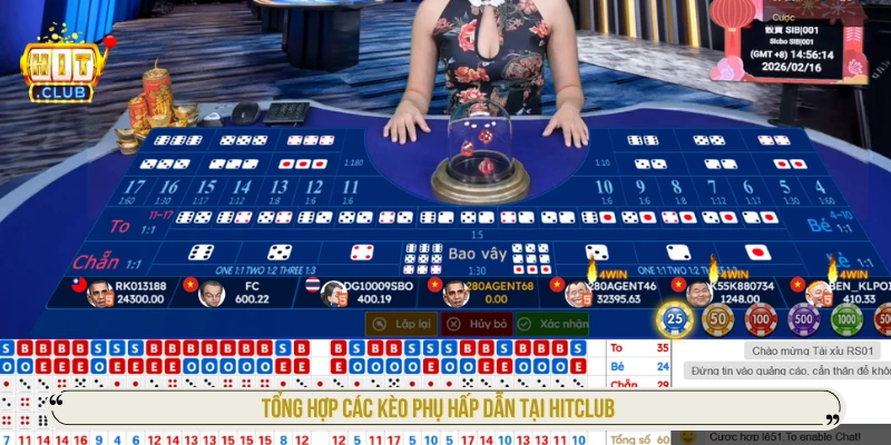 Tổng hợp các kèo phụ hấp dẫn tại HITCLUB